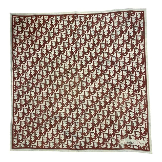 Christian Dior Cotton Monogram Scarf