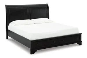 Chylanta King/california King Storage Footboard With Roll Slats