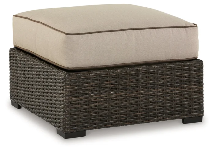 Coastline Bay Outdoor Ottoman with Cushion P784-814 by Signature Design by Ashley at Old Brick Furniture & Mattress Co.