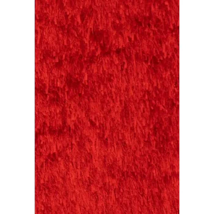 COBY Ribbon Shag Area Rug 5×7 Red