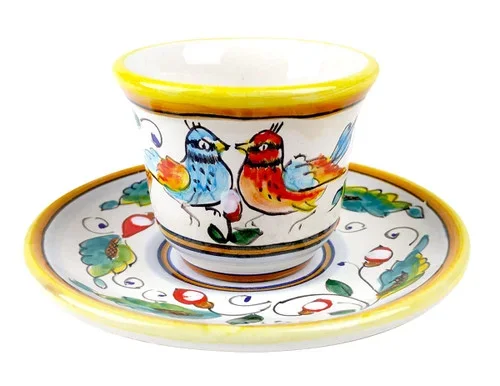 Coffe cup love birds
