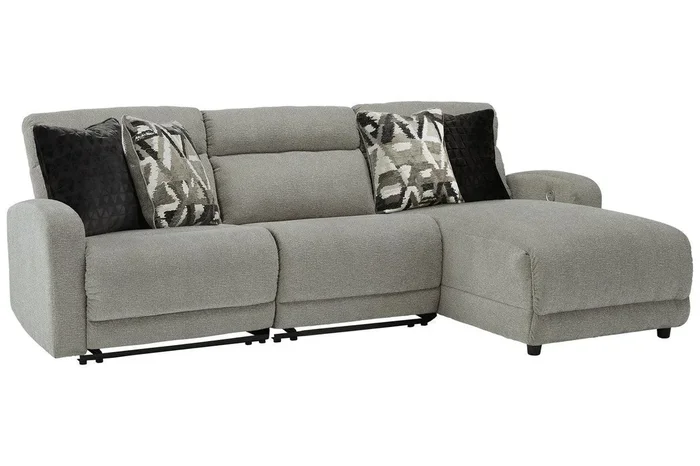 Colleyville Stone 3-Piece Power Reclining Sectional with Chaise