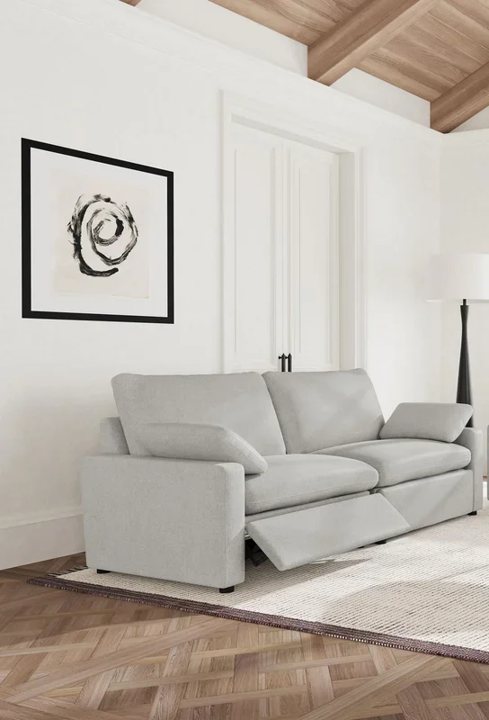 Collins Gray Modular Power Reclining Loveseat