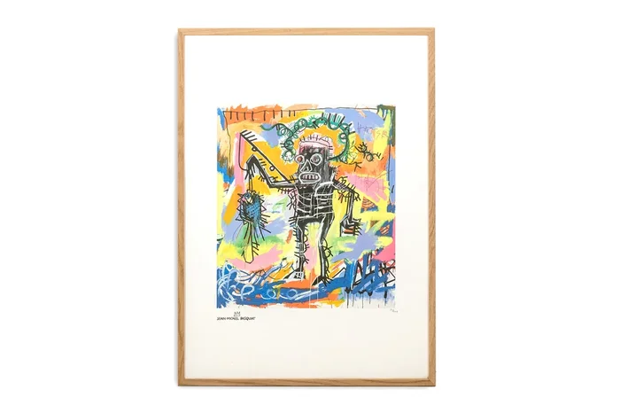 Color Silkscreen Print, Basquiat, 1990s.