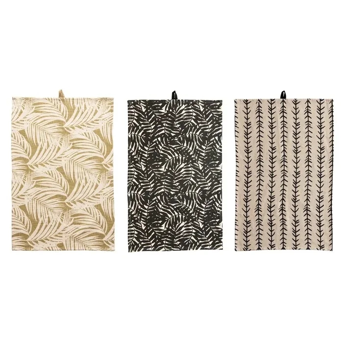 Cotton Printed Tea Towels – 3 Styles DF4542A by Creative Co-Op at Old Brick Furniture & Mattress Co.