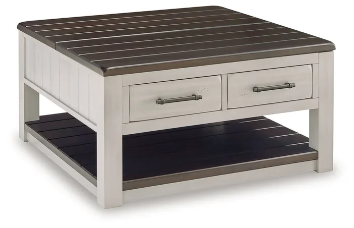 Darborn – Lift Top Cocktail Table – Gray / Brown