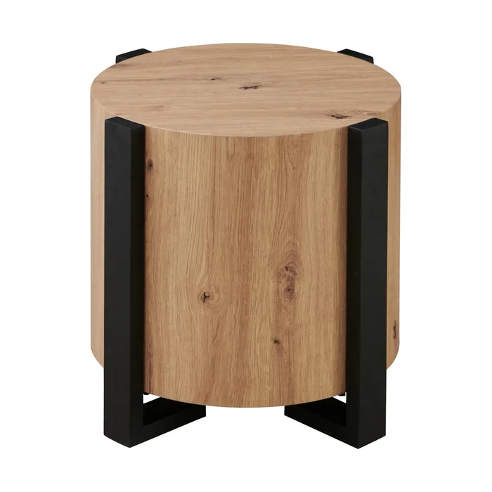 Darcie Faux Wood Round End Table DR200RE by Steve Silver at Old Brick Furniture & Mattress Co.