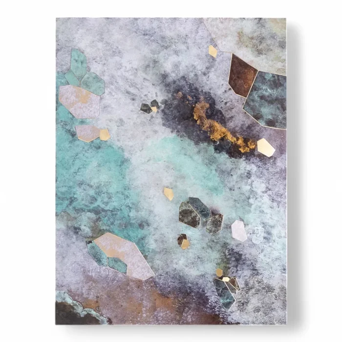 Decorative Panel “Fragmentations – VIII” in Brass, Artisan Work