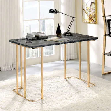 DELPHINE Desk, Black / CM-DK919BK