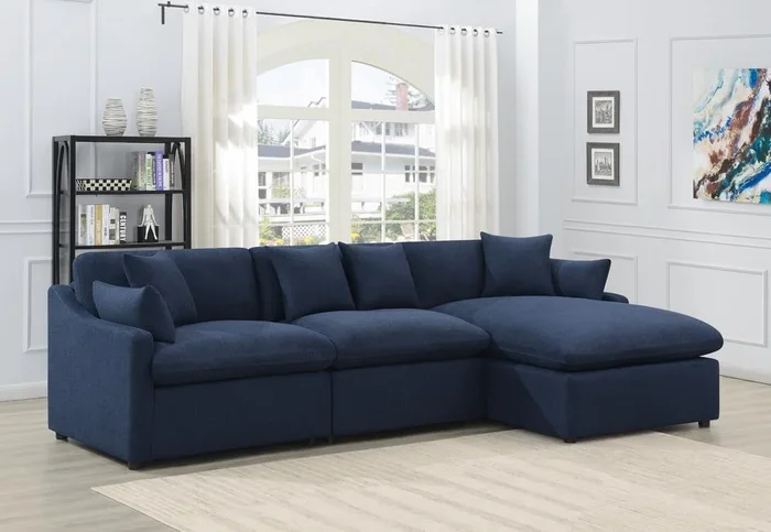 Destino – Midnight Blue – 3pc Power Sectional