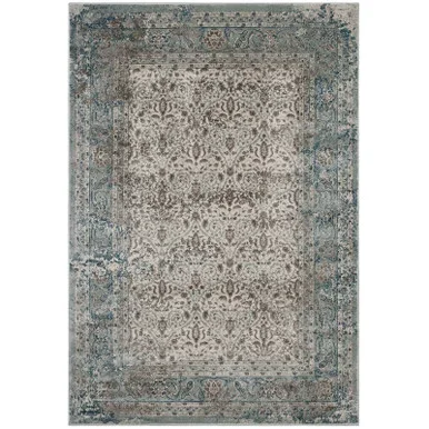 Dilys Distressed Vintage Floral Lattice 8×10 Area Rug / R-1103-810