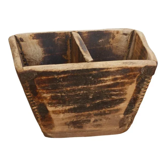 Distressed & Authentic Painted Grain Basket