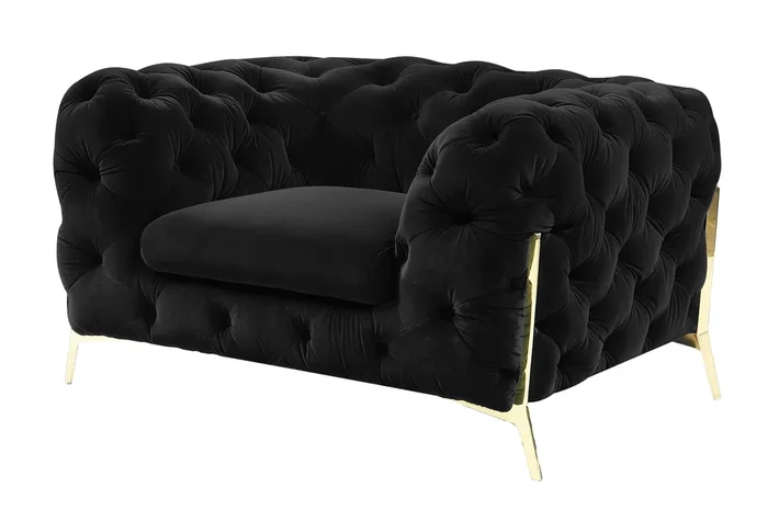 Divani Casa Sheila Transitional Black Fabric Chair