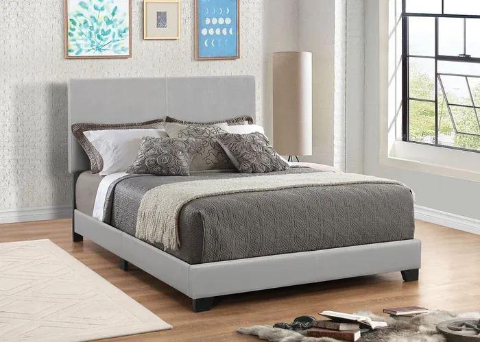 Dorian – Upholstered Bed – Grey – California King Bed