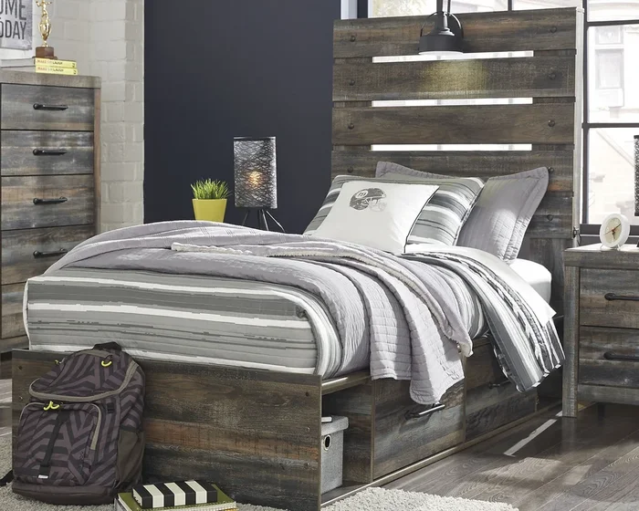 Drystan Panel Bed With 4 Storage Drawers