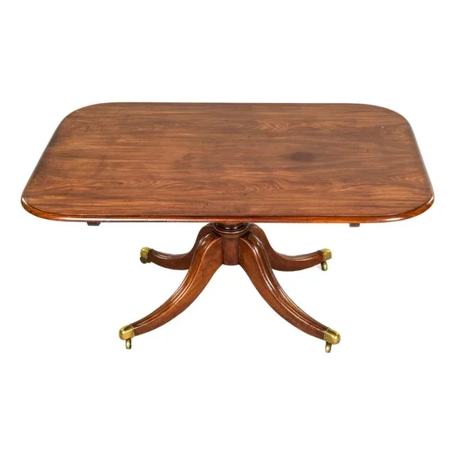 Early 19th Century English Mahogany Regency Tilt-Top Breakfast Table