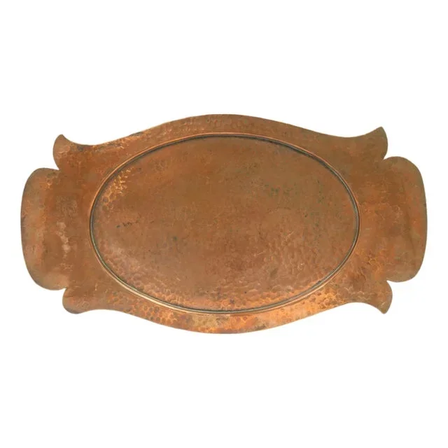 Early 20th Century Hand-Hammered Arts & Crafts Copper Tray