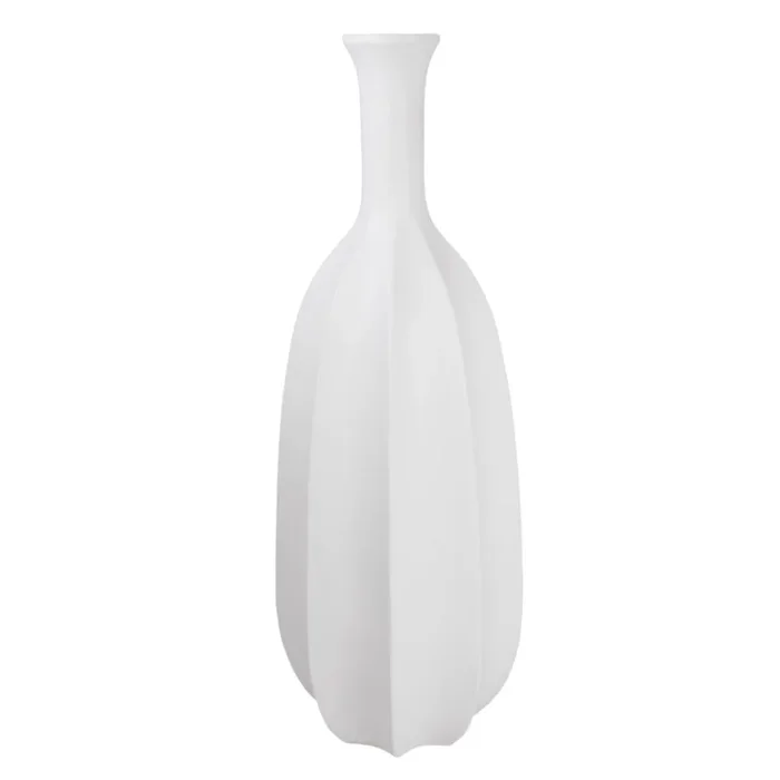 ELLA 40″ Floor Vase Planter White
