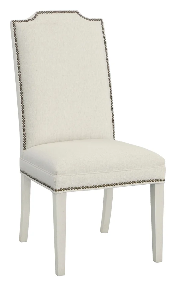 Entree Empire Tall Back Dining Chair w/ Legs in Linen Finish 1244-05-L by Fairfield Chair Company at Old Brick Furniture & Mattress Co.