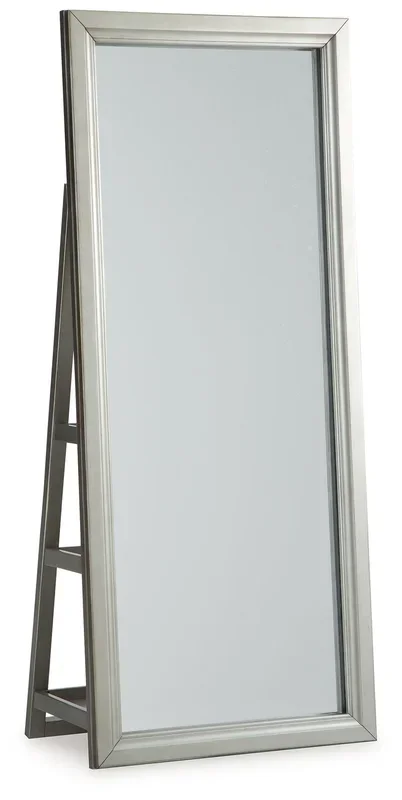 Evesen – Floor Standing Mirror With Storage – Champagne