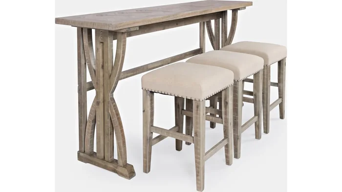 Fairview Sofa Counter 4 PC Dining Set – Ash 1933-74 by Jofran at Old Brick Furniture & Mattress Co.