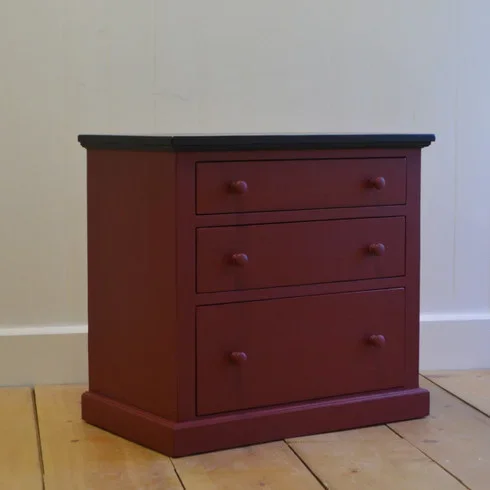 Farmhouse Three Drawer Bedside Chest