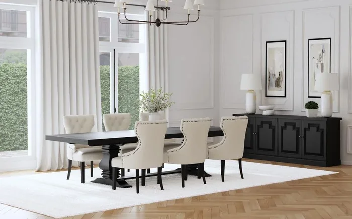 Florence – 126″ Extension Dining Table Set