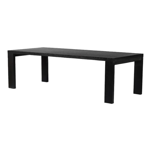 Four Hands Millie Dining Table, Drifted Matte Black