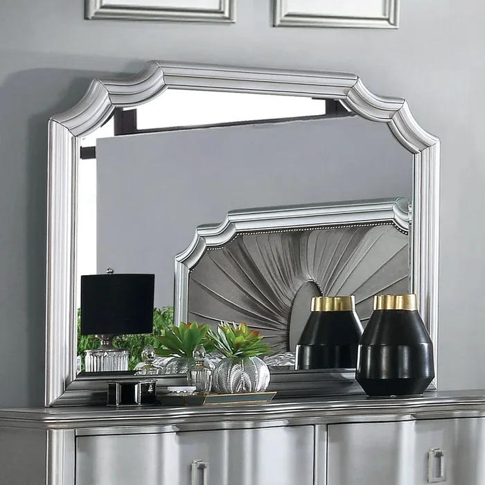 Furniture Of America Aalok Silver Glam Mirror Model CM7864M