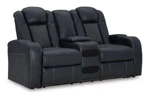 Fyne-dyme Power Reclining Loveseat With Console