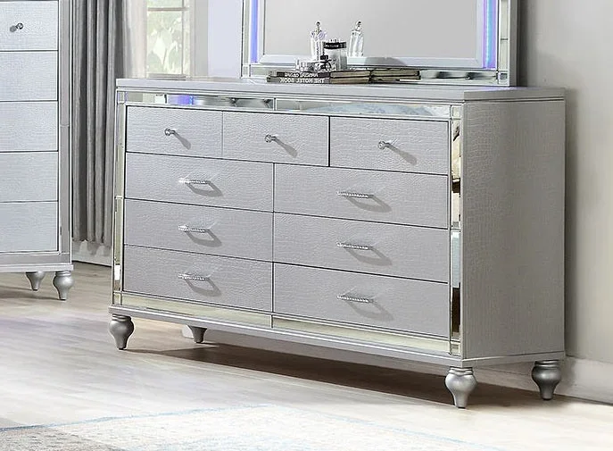 Galaxy Home Sterling Dresser in Silver