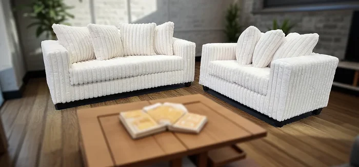 Gia Ivory Sofa & Loveseat