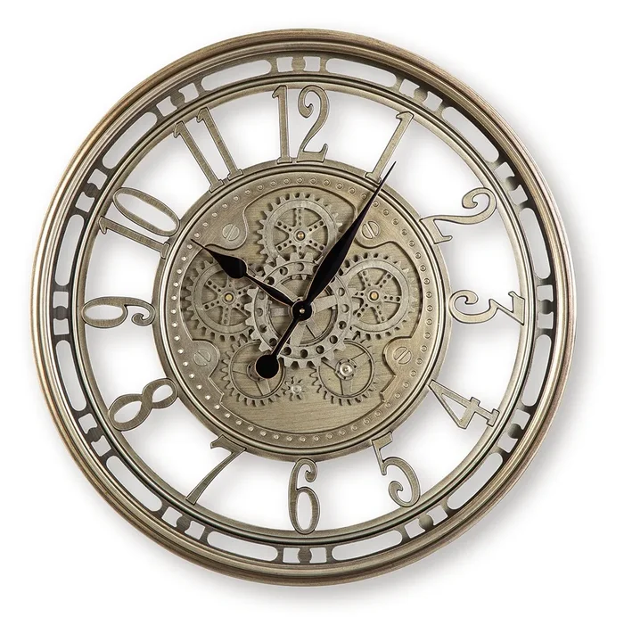 Gilover Wall Clock A8010386 by Signature Design by Ashley at Old Brick Furniture & Mattress Co.