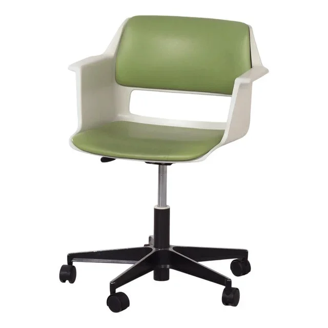 Green Office Chair 2712 with Armrests by André Cordemeyer for Gispen, 1970s
