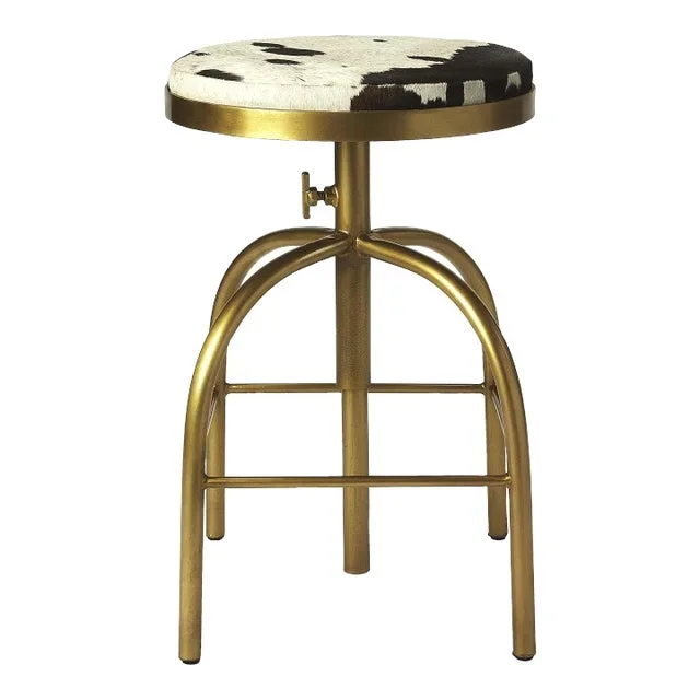Grogan Hair-On-Hide 26″ Counter stool, Multi-Color