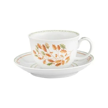 Gudrun Tea Cup with Saucer by Bordallo Pinheiro