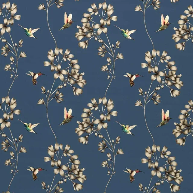 Harlequin Amazilia Fabric in Indigo