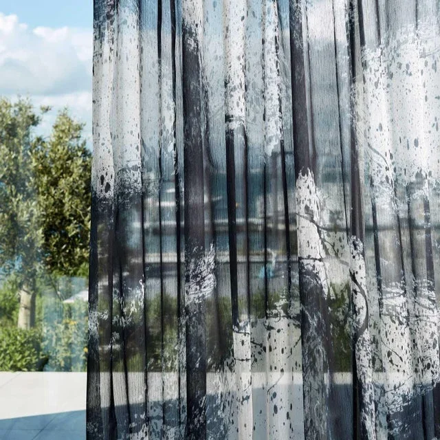 Harlequin Enigmatic Sheer Fabric in Japanese Ink – a Sample