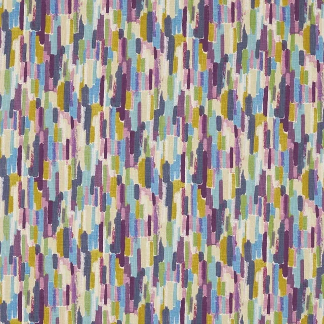 Harlequin Trattino Fabric in Heather/Grape/Mustard