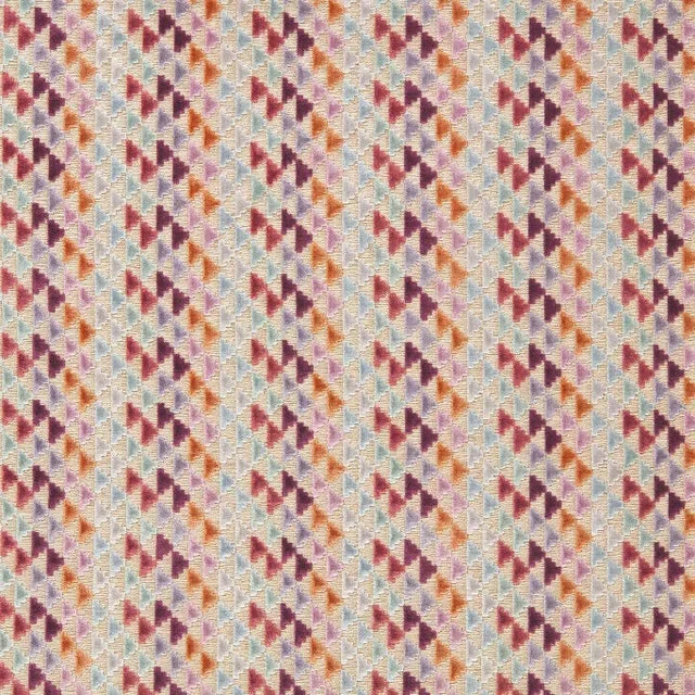 Harlequin Vidi Fabric in Lilac/ Aubergine/Cornflower – a Sample