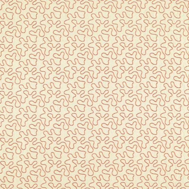 Harlequin Wiggle Fabric in Linen/Carnelian