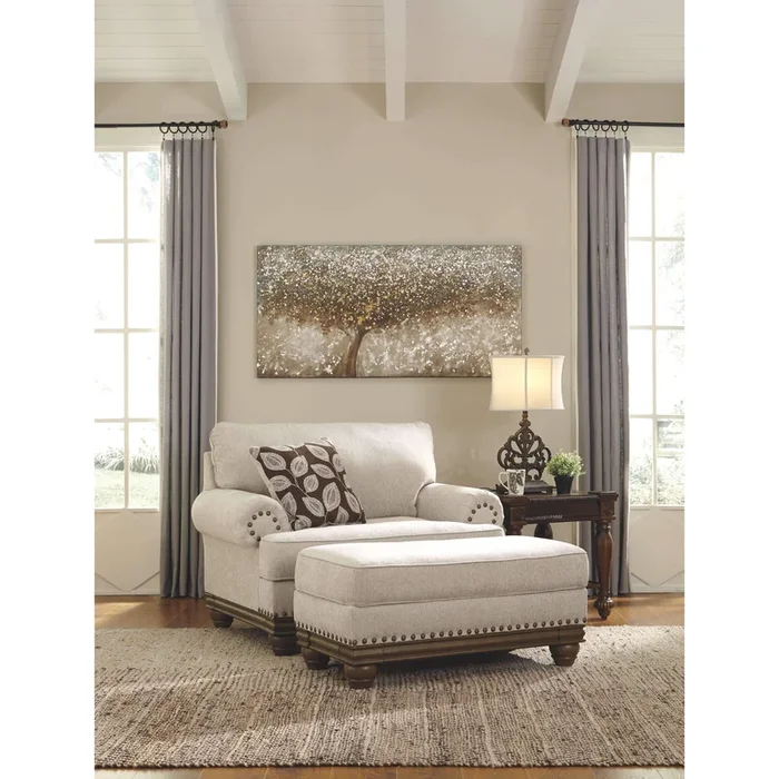 Harleson – Wheat – 2 Pc. – Chair And Half With Ottoman