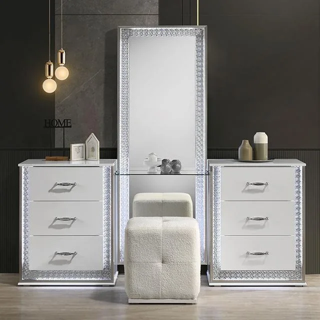 Hazeline Vanity Set with Stool