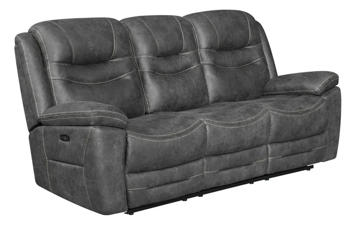 Hemer Motion Collection – Power 2 Sofa – Dark Grey