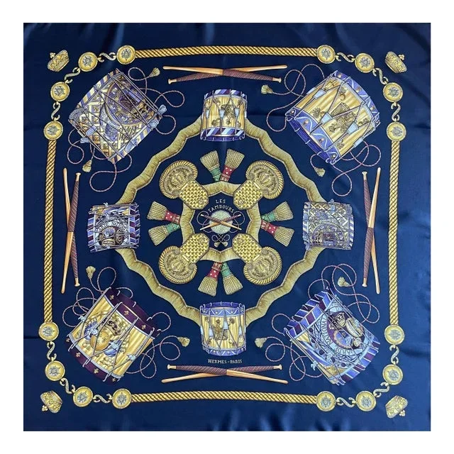 Hermès Scarf « Les Tambours » 1989