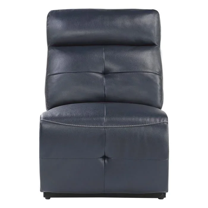 Homelegance Furniture Avenue Armless Chair in Navy 9469NVB-AC