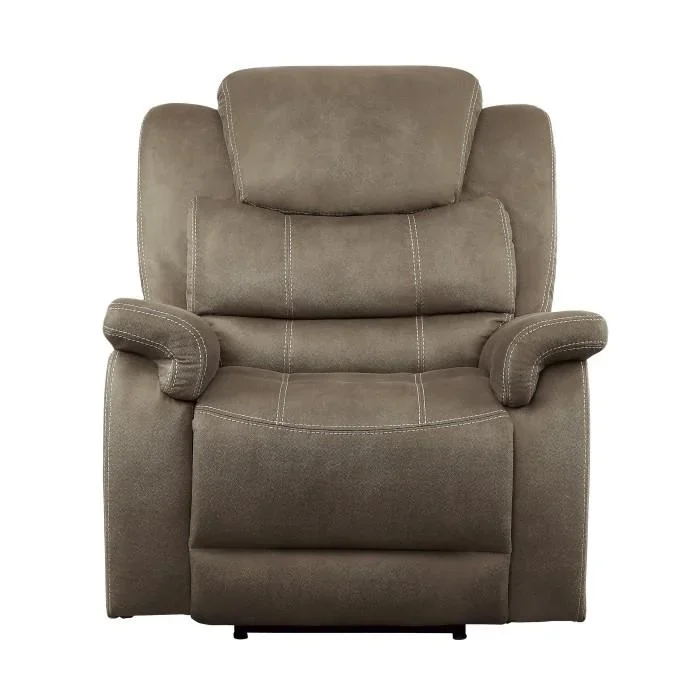 Homelegance Furniture Shola Power Reclining Chair in Chocolate