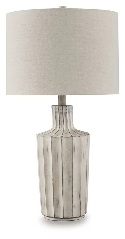 Imre – Poly Table Lamp – Distressed Brown