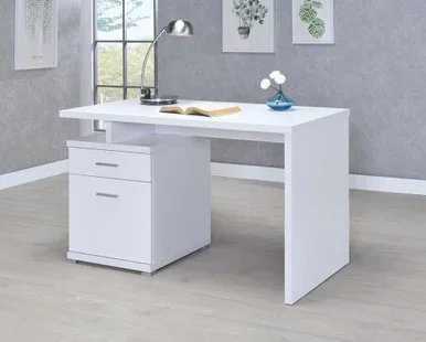 Irving 47-inch 2-drawer Office Computer Desk White / CS-800110