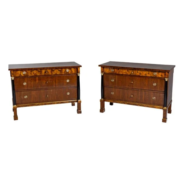 Italian Biedermeier Chests of Drawers, Early 19th Century, Set of 2